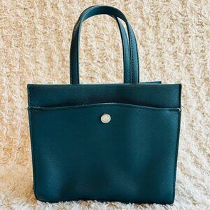 Steve Madden Bolton Mini Tote in Peacock Blue with Crossbody Strap